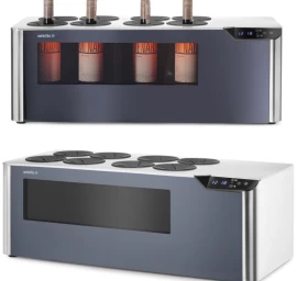 Dviejų Zonų Vyno Aušintuvas, Reguliuojamas 8 Buteliams Led 60 W