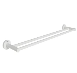Dvigubas rankšluosčių laikiklis 60 cm Ravak KN 320.10WHM, baltas matinis, X07P1317
