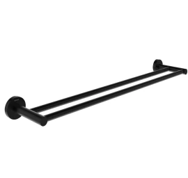 Dvigubas rankšluosčių laikiklis 60 cm Ravak KN 320.20BLM, juodas matinis, X07P1304