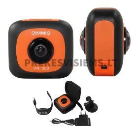 Dvigubo objektyvo 360° veiksmo kamera, QIMMI, VR360