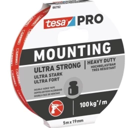 Dvipusė lipni juosta TESA PRO Ultra Strong, 19mm 5m