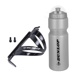 Dviračio Bidonas Dunlop 750ml Su Krepšeliu Sidabrinis