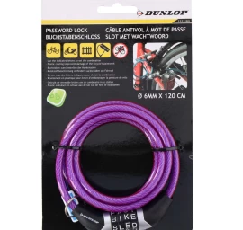 Dviračio Laikiklis Dunlop Spiral Handle 0.6x120cm - Purple