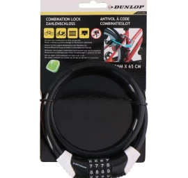 Dviračio Rankena Su Spiraline Rankena 10mmx65cm Dunlop Black
