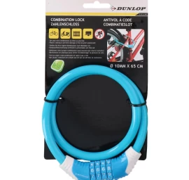 Dviračio Rankena Su Spiraline Rankena 10mmx65cm Mėlyna Dunlop