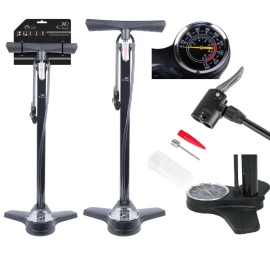 Dviračių Dirbtuvių Siurblys 180psi (12bar) Su Manometru Xqmax Pro