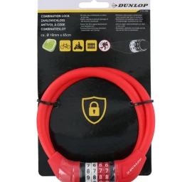 Dviračių žiedo Užraktas 1,0x65cm Red Dunlop