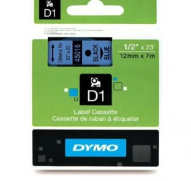 Dymo 45016 (S0720560) Etikečių juosta 12mm x 7m, Black on Blue