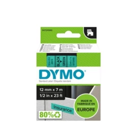 Dymo 45019 (S0720590) Juostelė 12mm x 7m, Black on Green