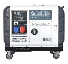 Dyzelinis generatorius 7500W, KS 9300DE 1/3 ATSR (EURO V), KÖNNER &amp; SÖHNEN