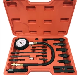 Dyzelinis kompresijos matuoklis su adapteriais (62660V-1)