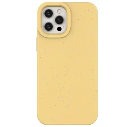Eco Case Coque For Iphone 12 Pro Silicone Cover Telefono Dangtelis Geltonas