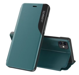 Eco Leather View Case Elegantiškas Atlenkiamas Dėklas Su Stovo Funkcija, Skirtas Iphone 13 Pro Max, žalias Eco Leather View Case Elegantiškas Atlenkiamas Dėklas Su Stovo Funkcija, Skirtas Iphone 13 Pro Max, žalias
