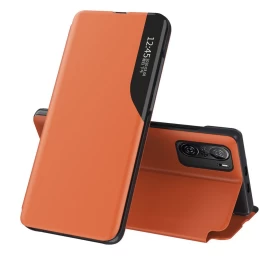 Eco Leather View Case Stilingas Atlenkiamas Dėklas Su Stovo Funkcija, Skirtas Xiaomi Redmi K40 Pro+ / K40 Pro / K40 / Poco F3 Orange Eco Leather View Case Stilingas Atlenkiamas Dėklas Su Stovo Funkcija, Skirtas Xiaomi Redmi K40 Pro+ / K40 Pro / K40 / Poco F3 Orange
