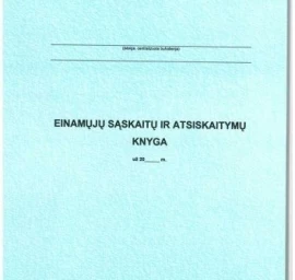 Einamų sąskaitų ir atsiskaitymų knyga 292, A4 (48)  0720-060