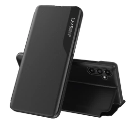 Eko Odos Dėklas samsung Galaxy A14 Su Atlenkiamuoju Dangteliu Ir Juodu Stoveliu