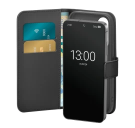 Eko Odos Dėklas Su Atvartu Ir Pinigine, Skirtas samsung Galaxy S25+ Booklet Case - Juodas