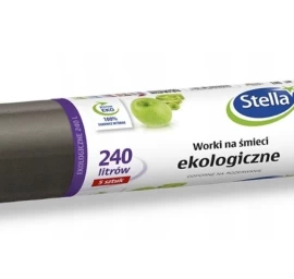 Ekologiški šiukšlių Maišai stella 240l, 5 Vnt.