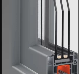 Aukščiausios kokybės PVC langai Framex-71 Antracite