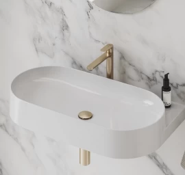 EL 014.60RGB Praustuvo maišytuvas 220 mm be dugno vožtuvo, Rose Gold Brushed