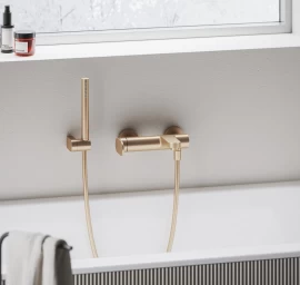 EL 022.60RGB Vonios/dušo maišytuvas, be dušo komplekto, Rose Gold Brushed