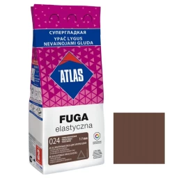 Elastingas glaistas plytelėms ATLAS 024, 2kg ruda sp.