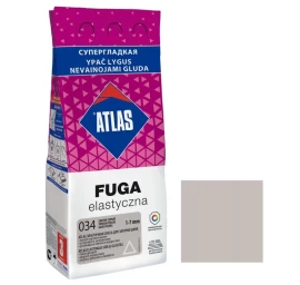 Elastingas glaistas plytelėms ATLAS 034, 2kg šviesiai pilka sp.