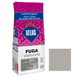 Elastingas glaistas plytelėms ATLAS 035, 5kg pilka sp.