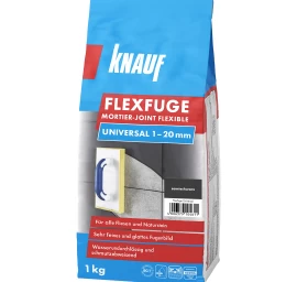Elastingas plytelių siūlių glaistas KNAUF Flexfuge, 1kg anthrazit sp.