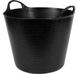 Elastinis plastikinis indas / tara | juodas | 27 l (35580)