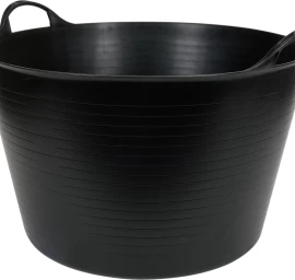Elastinis plastikinis indas / tara | juodas | 55 l (35582)