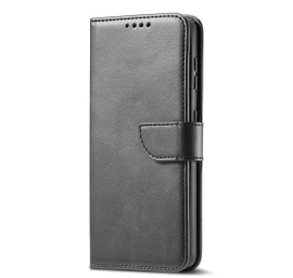 Elegantiškas Magnetinis Dėklas Su Atlenkiamu Dangteliu Ir Stovo Funkcija samsung Galaxy S22+ (s22 Plus), Juodas