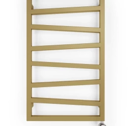 Elektrinis rankšluosčių džiovintuvas Terma ZigZag, anodic gold, 50 cm x 83.5 cm, 300 W, dešininis, pilnai paruoštas naudojimui