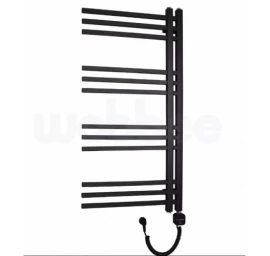 Elektrinis rankšluosčių džiovintuvas Wobbee Flint 50x100 cm, dešininis, juodas