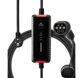 Elektromobilio įkrovimo laidas 220V - type 2 (16A, 1 fazė 3,6 kW) su laiko funkcija