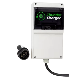 Elektromobilių krovimo stotelė su Type 2 laidu 4,8m ilgio, 7kW