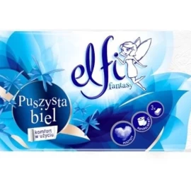elfi, Purus Baltas Tualetinis Popierius, 8 Ritinėliai