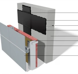 EPDM - ventiluojamo fasado sandarinimas juosta