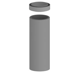 EPS izoliuotas ortakis D160mm L-1000mm su mova