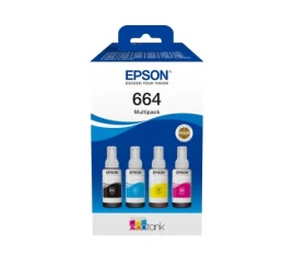 Epson 664 EcoTank (C13T66464A) Rašalo papildymo buteliukų komplektas, CMYK
