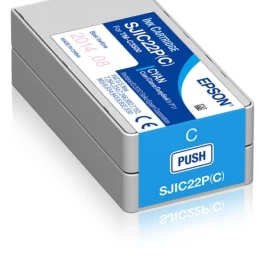 Epson SJIC22P(C) (C33S020602) Rašalinė kasetė, Žydra