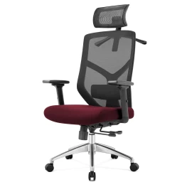 Ergonomiškas Biuro Fotelis Rosa Bordo Spalvos Angel
