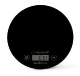 Esperanza EKS003K kitchen scale Black Countertop Round Electronic kitchen scale