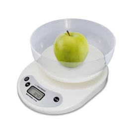 Esperanza EKS007 Kitchen scale with a bowl. White Electronic kitchen scale