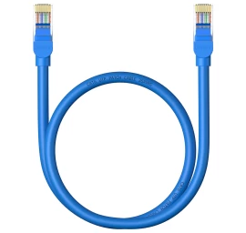 Ethernet Cat 6 Rj-45 1000mb/s 1000mb/s Vytos Poros Tinklo Kabelis 0,5 M Mėlynos Spalvos
