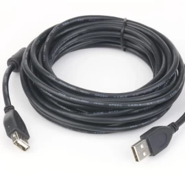 Extension Cable USB 2.0  AM-AF 3m black (ferrite