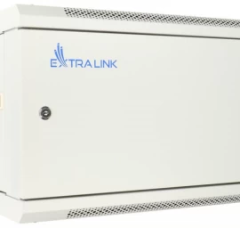 Extralink 6u 600x450 Asp Sieninė Stovo Spinta Metalinės Durys Pilkos Spalvos