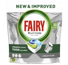 fairy Platinum Plus All In One Indų Ploviklio Kapsulės, 32 Vnt.