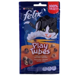FELIX Play Tubes sausas kačių maistas, vištiena ir kepenys, 50 g