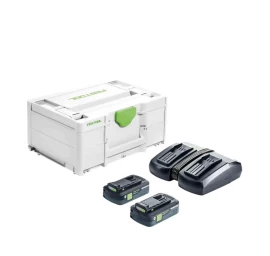 Festool akumuliatorių ir įkroviklio rinkinys SYS 18V 2x4,0/TCL 6 DUO 577109